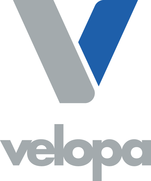Velopa AG Velopa Logo: Symbol für Veloparkierung und Radweginfrastruktur